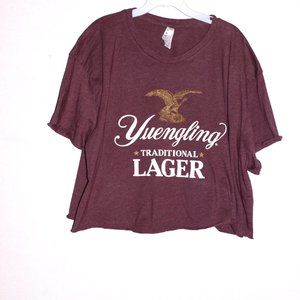 L.A.T Burgundy Crop Top Size XL